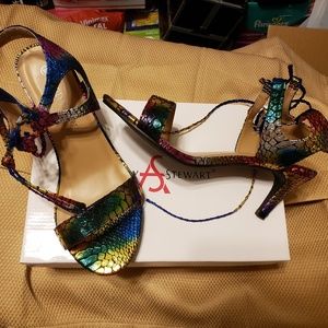 Ashley Stewart Multicolor Sandals Sz. 9W